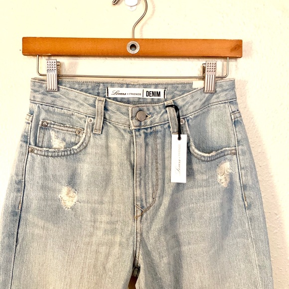 💋 Lovers + Friends Raw Hem High Rise Jean - Picture 2 of 8